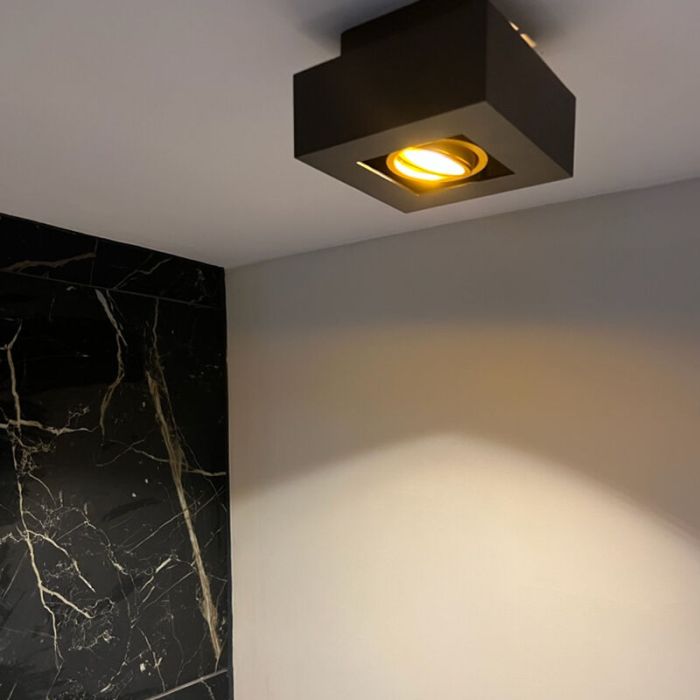 Aluminium Aufbauspot Gold, Noraly