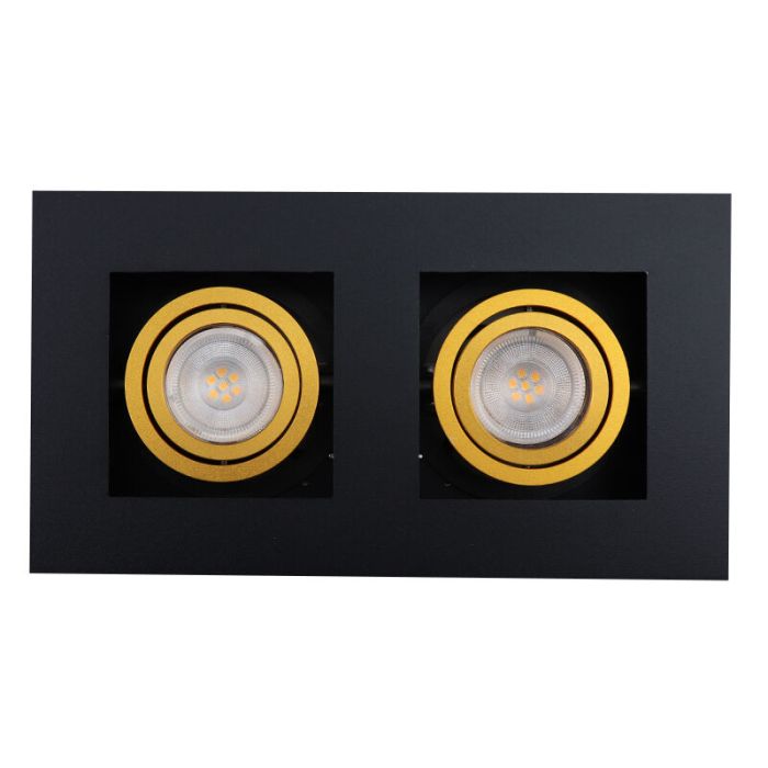 Aluminium Aufbauspot Gold, Noraly