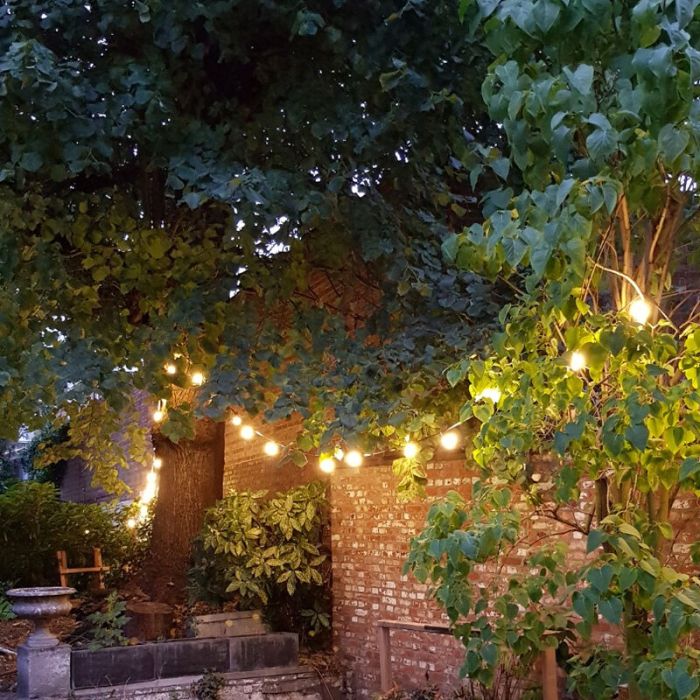 5m Lichterkette mit 10 weißen Lampen