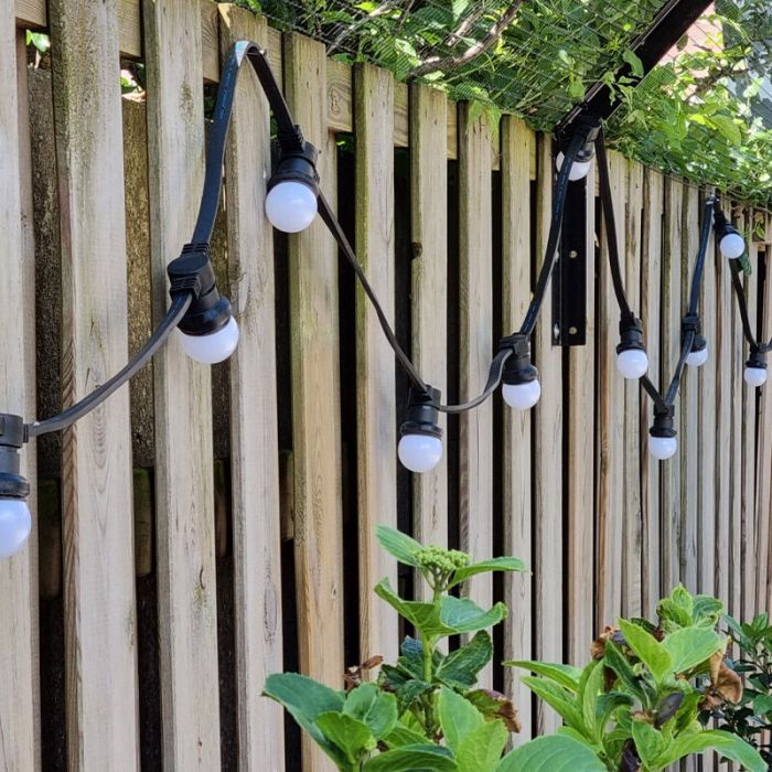 5m Lichterkette mit 10 weißen Lampen