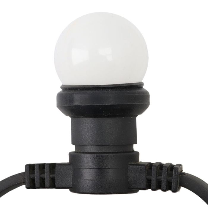 10m Lichterkette mit 20 weißen Lampen