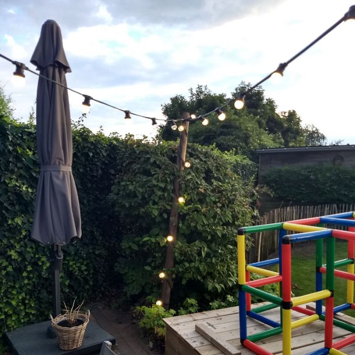 10m Lichterkette mit 20 weißen Lampen