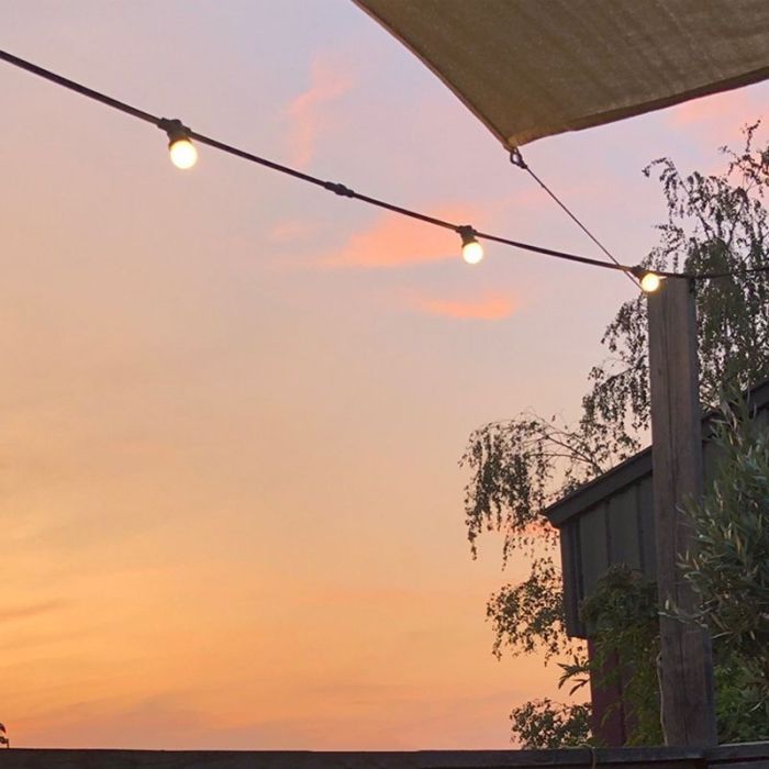 10m Lichterkette mit 20 weißen Lampen