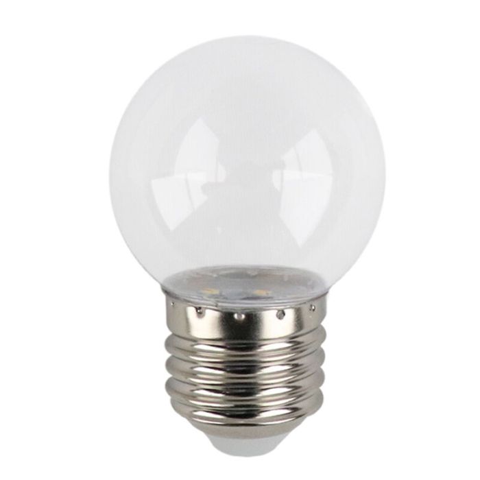 5m Lichterkette mit 10 transparenten Lampen