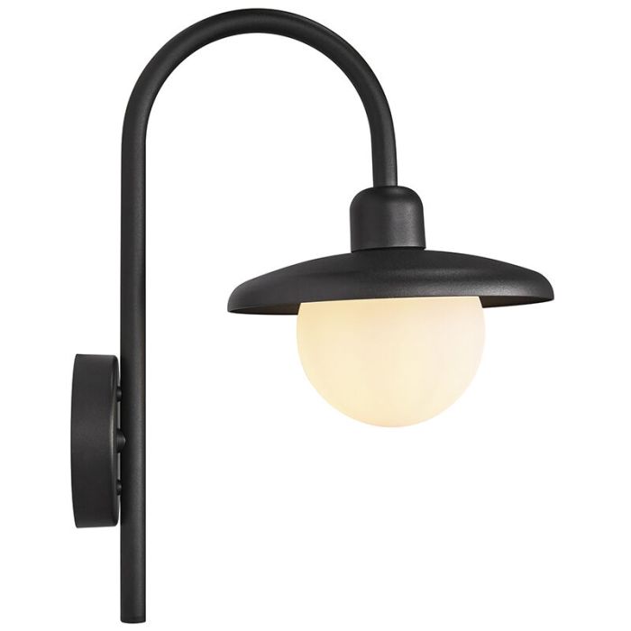 Schwarze Außenleuchte Antik, Berlo, IP44