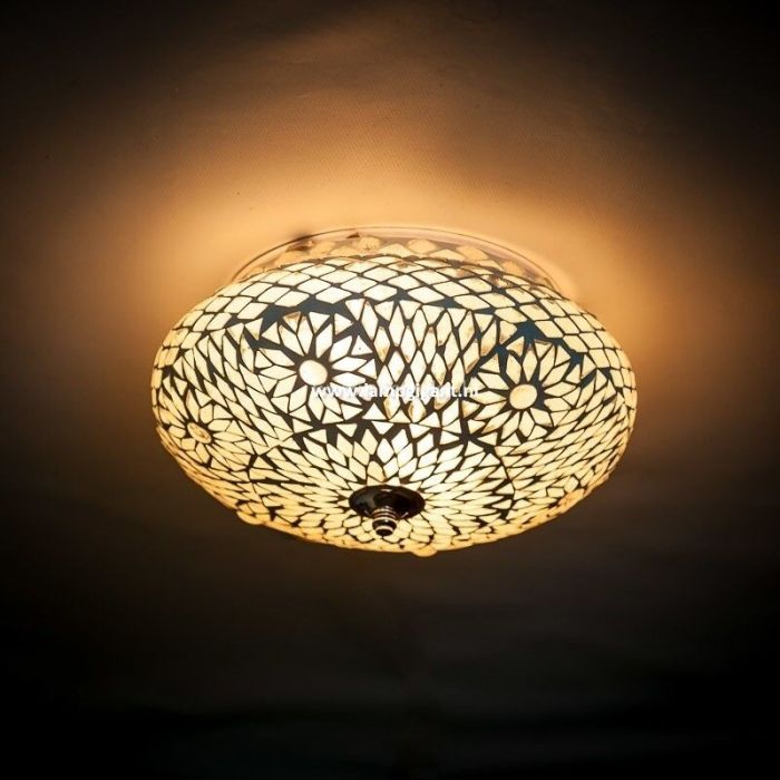 Transparente Mosaik Deckenlampe Orientalisch, Mimoun
