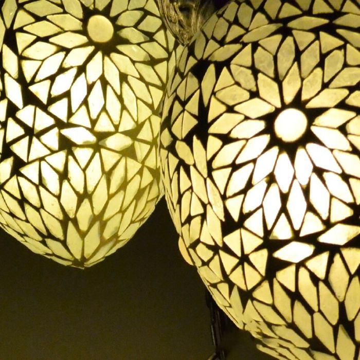 Transparente Mosaik Pendelleuchte Orientalisch, Amir