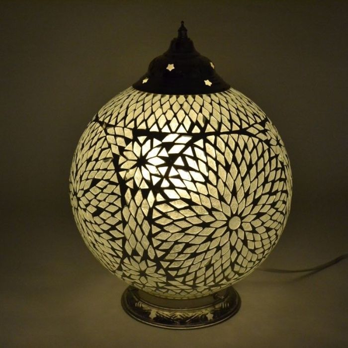 Transparente Mosaik Tischleuchte Orientalisch, Dalil