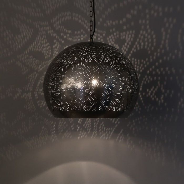 Silberne Pendelleuchte Orientalisch, Kenza