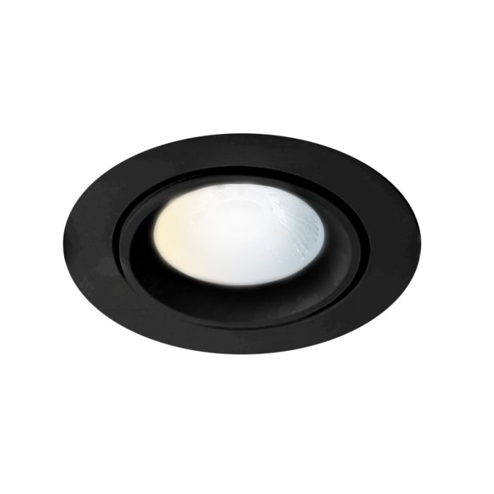 Schwarze Downlight Aluminium, Shanaya, 30W, White Switch LED