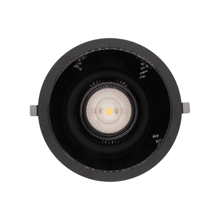 Schwarze Downlight Aluminium, Maud, 16W, White Switch LED, IP22