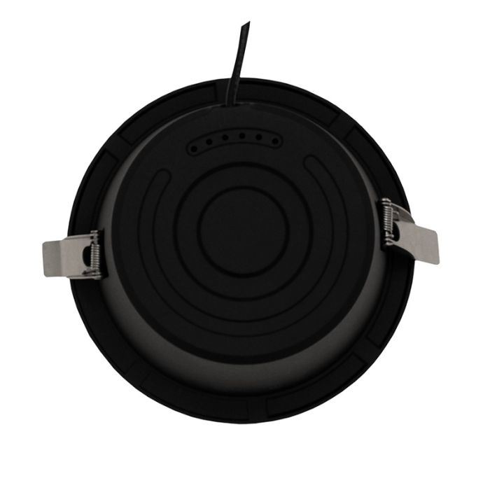 Schwarze Downlight Aluminium, Maud, 16W, White Switch LED, IP22