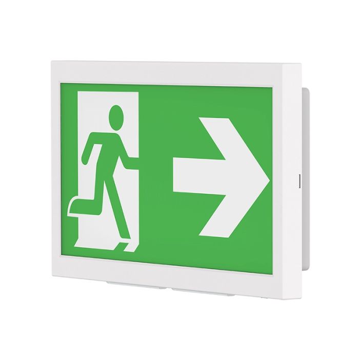 Wandeinbau-/Aufbau-Notbeleuchtung, 3 W, 6000 K LED, IP40