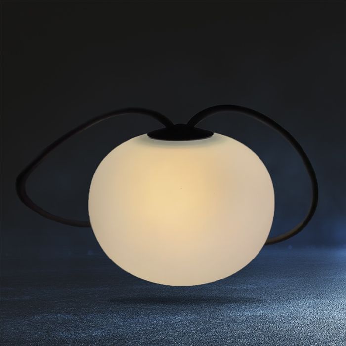 Weiße Solar Pendelleuchte Kunststoff, Pien, 1W, 2700K LED, IP54