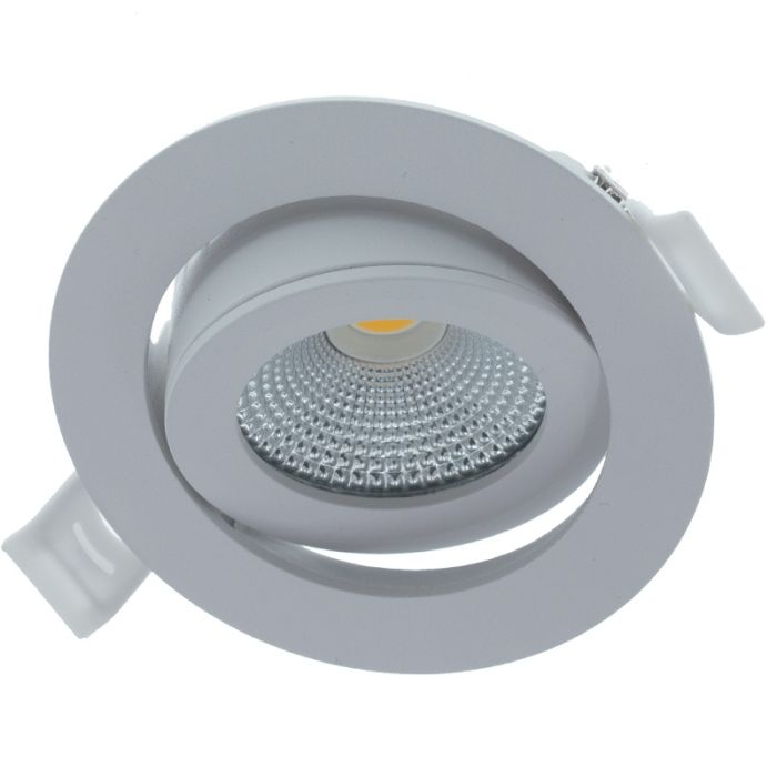 Weiße Downlight Aluminium, Wimke, 5W, RGBW LED, IP54
