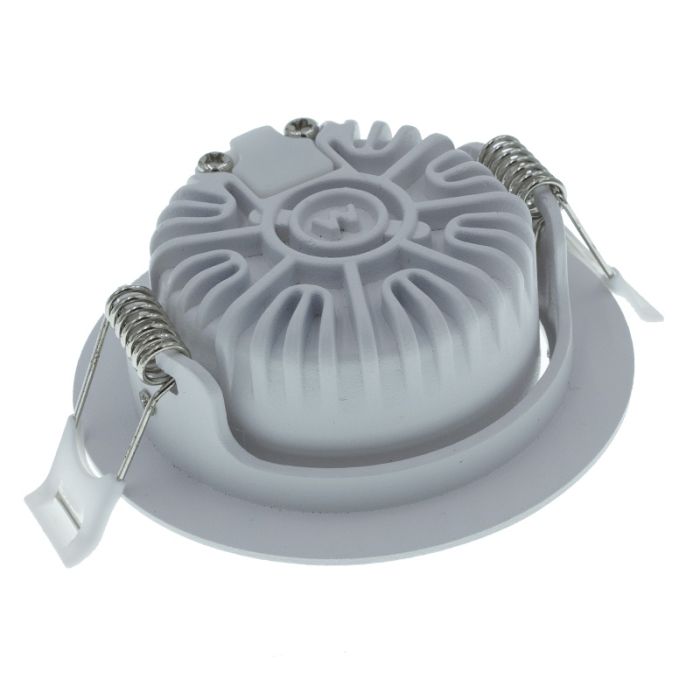 Weiße Downlight Aluminium, Wimke, 5W, RGBW LED, IP54