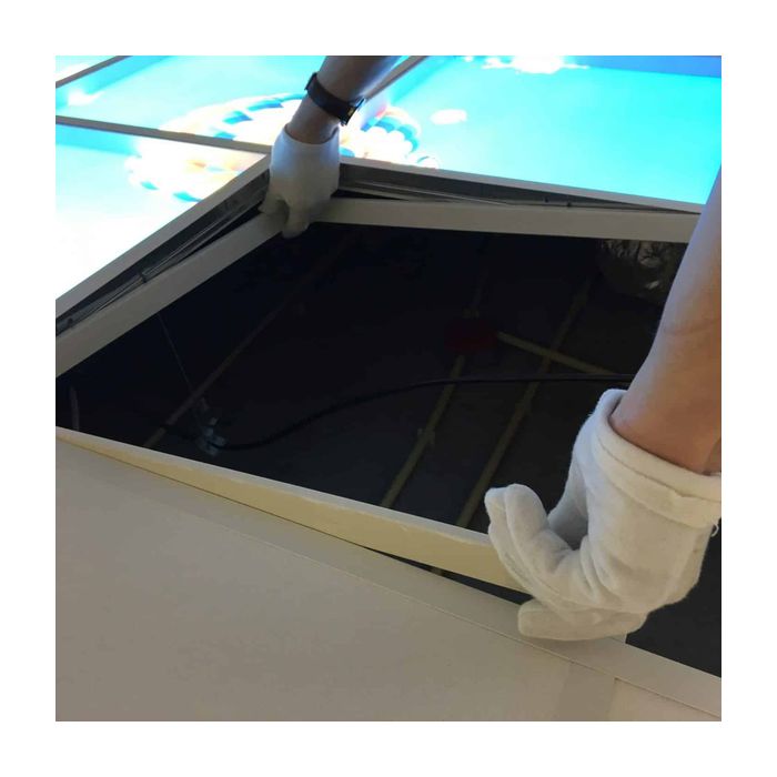 Fotodruck Wolke mit Wald - Set aus 3 Acrylplatten mit Aufdruck, für 60x60 cm LED-Panels