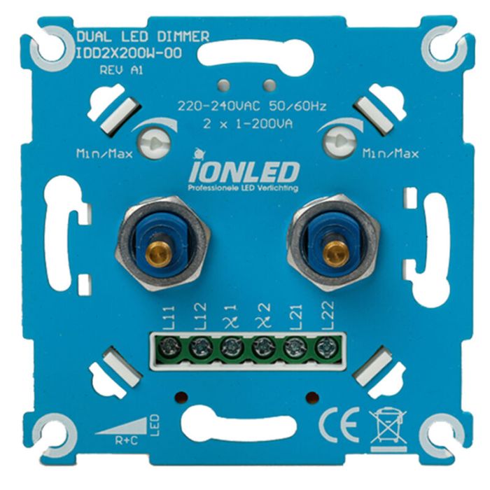 Doppelter LED-Dimmer - 2x0,3-200W