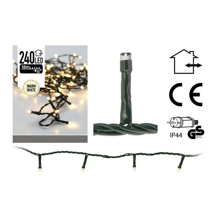 24m LED Weihnachtsbeleuchtung draußen, 240 warmweiße LEDs, mit APP-Steuerung