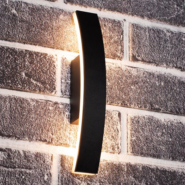 Anthrazit moderne Außenleuchte Aluminium, Nayomi, 7,5W, 3000K LED, IP54