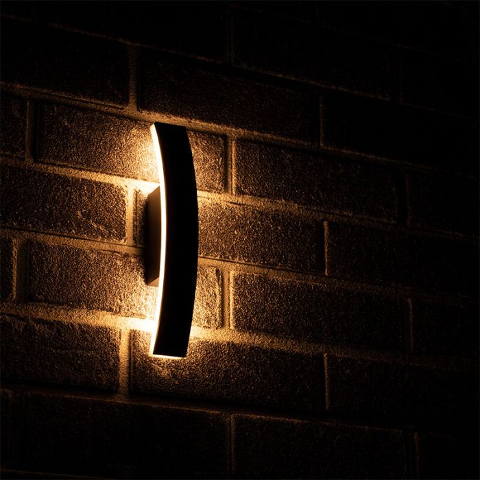 Anthrazit moderne Außenleuchte Aluminium, Nayomi, 7,5W, 3000K LED, IP54