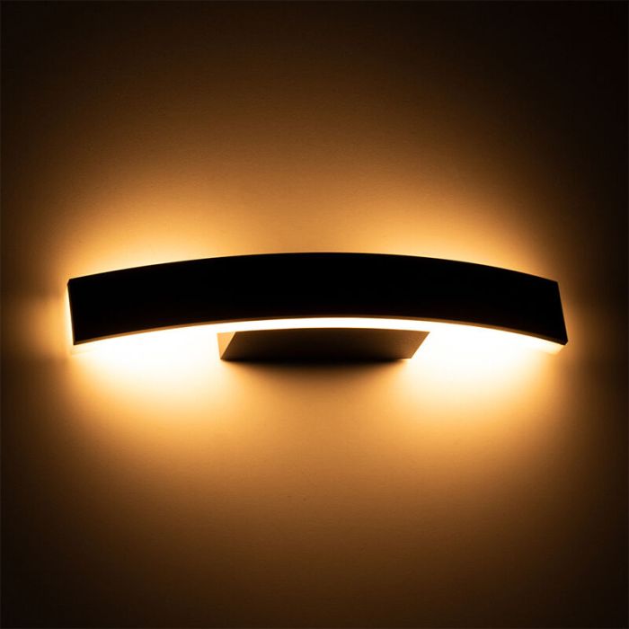 Anthrazit moderne Außenleuchte Aluminium, Nayomi, 7,5W, 3000K LED, IP54