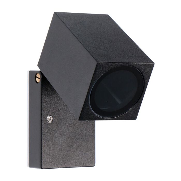 Schwarze moderne Außenleuchte Aluminium, Isobel, IP44