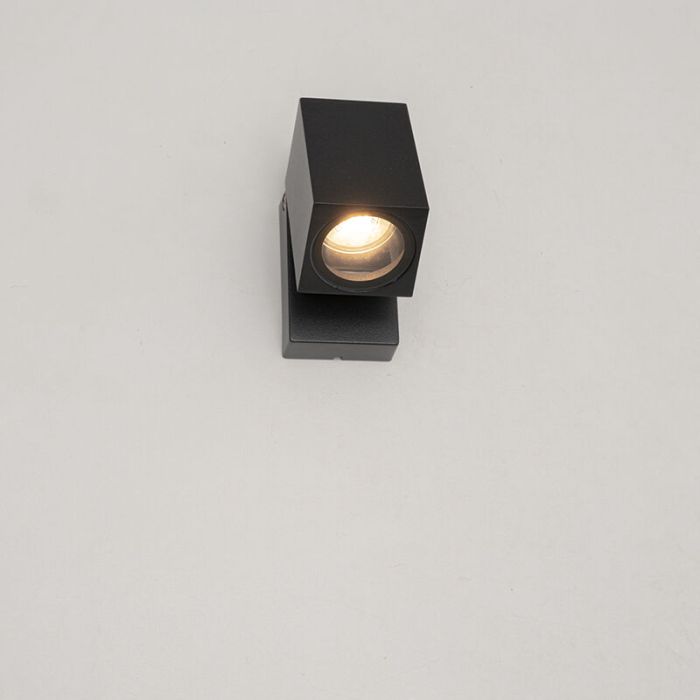 Schwarze moderne Außenleuchte Aluminium, Isobel, IP44