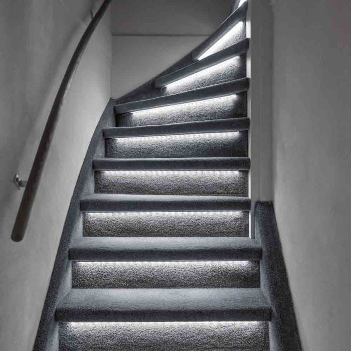 Erweiterungsset Treppen LED-Streifen dimmbar, 2 LED-Streifen 4000K