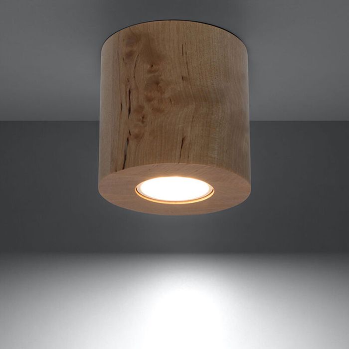 Holz Aufbauspot Braun, Amely