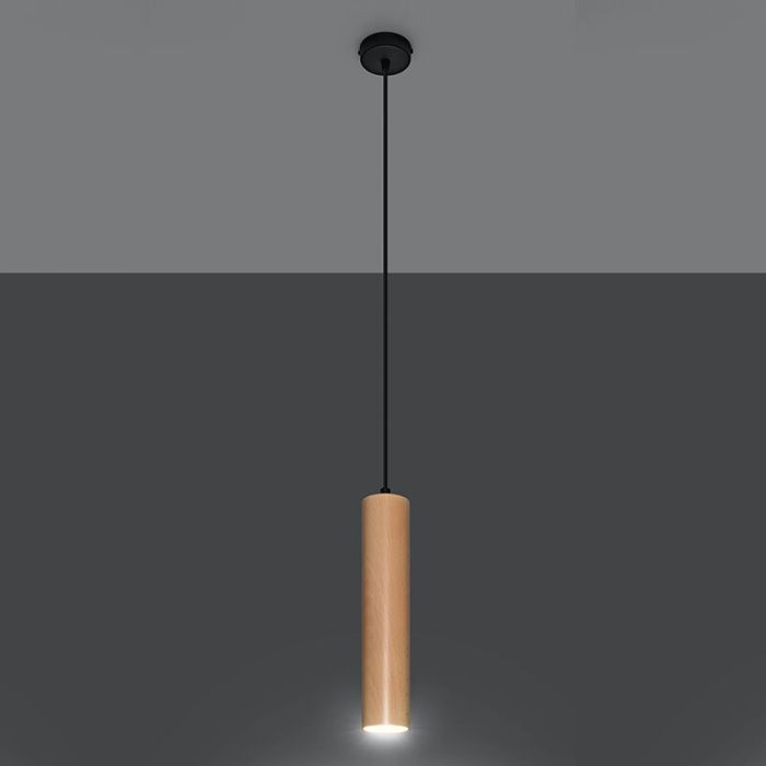 Holz Pendelleuchte Braun, Francina
