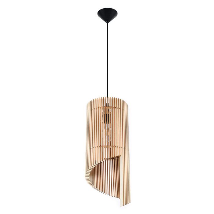 Holz Pendelleuchte Braun, Guiseppe