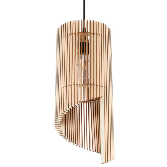 Holz Pendelleuchte Braun, Guiseppe