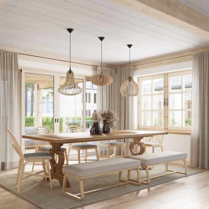 Holz Pendelleuchte Braun, Grada