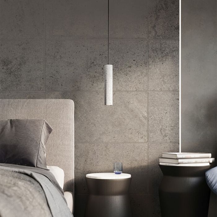 Beton Pendelleuchte Grau, Feyza