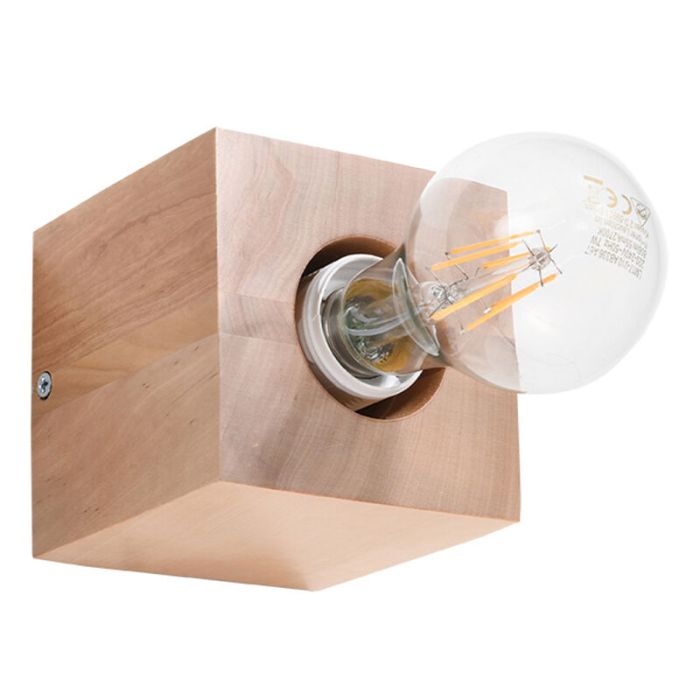 Holz Wandstrahler Braun, Anniko