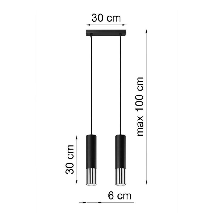 Aluminium Pendelleuchte Chrom, Hediye