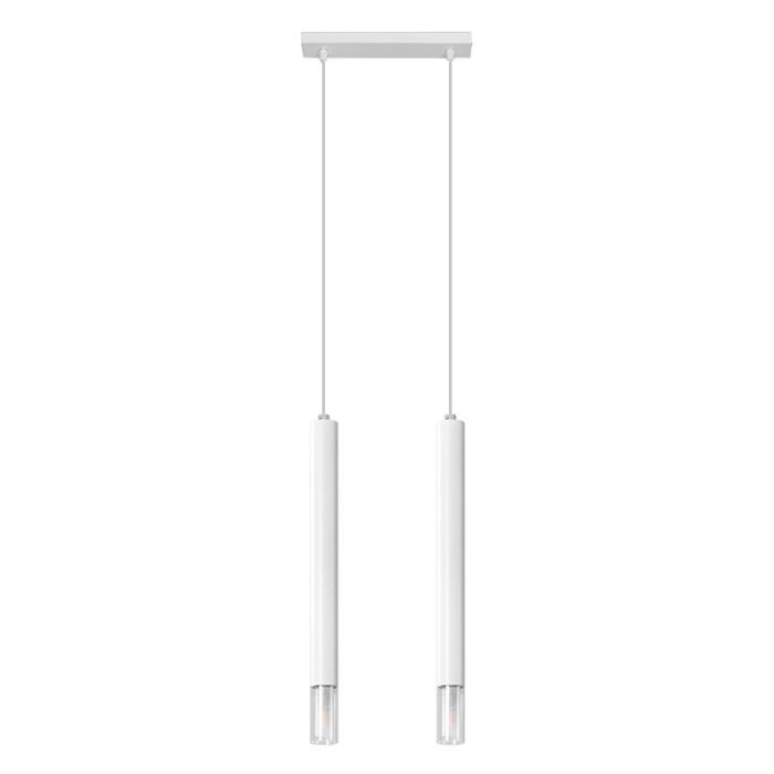 Glas Pendelleuchte Weiß, Ishani