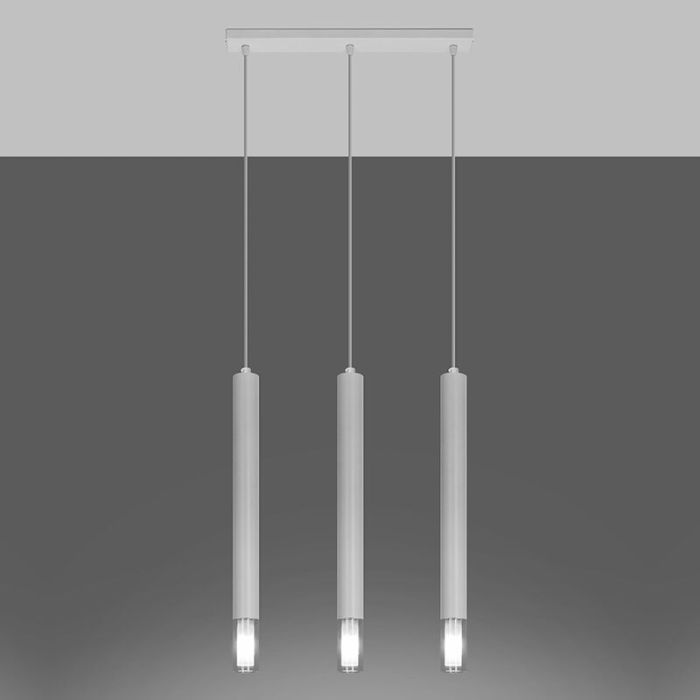 Glas Pendelleuchte Weiß, Ishani