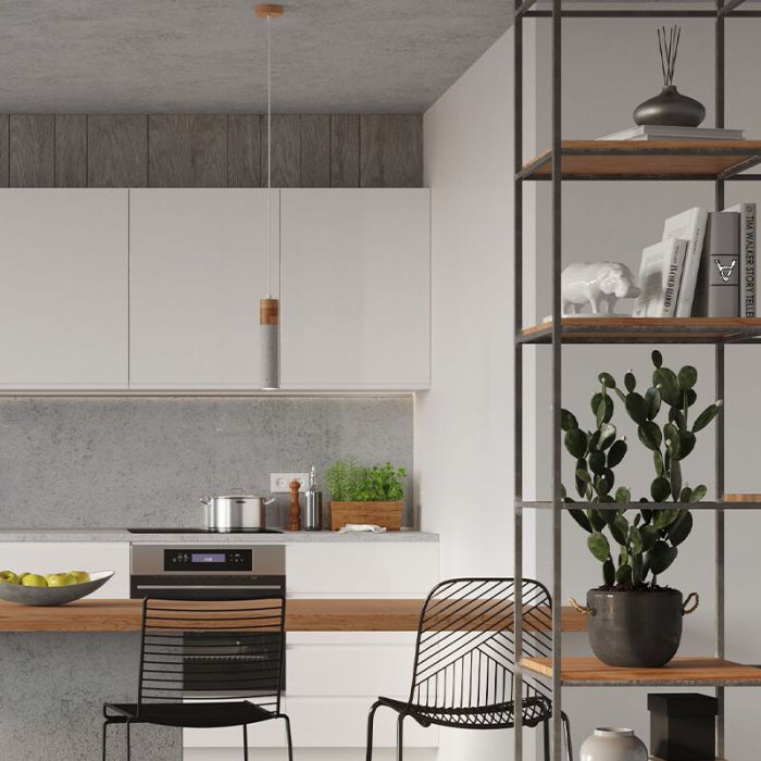 Beton Pendelleuchte Braun, Ferron