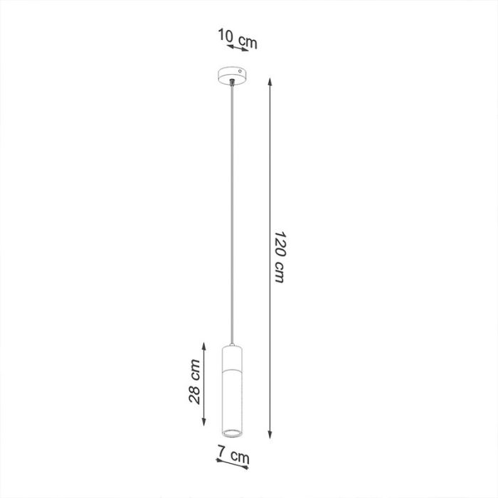 Beton Pendelleuchte Braun, Ferron
