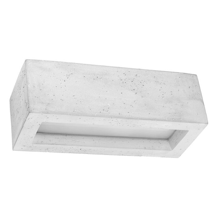 Beton Up down Wandleuchte Grau, Emmaly