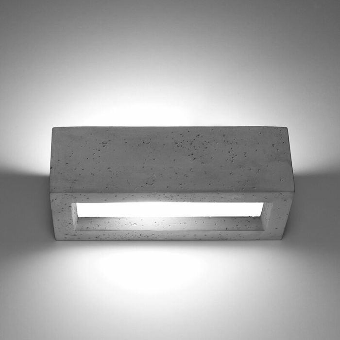 Beton Up down Wandleuchte Grau, Emmaly
