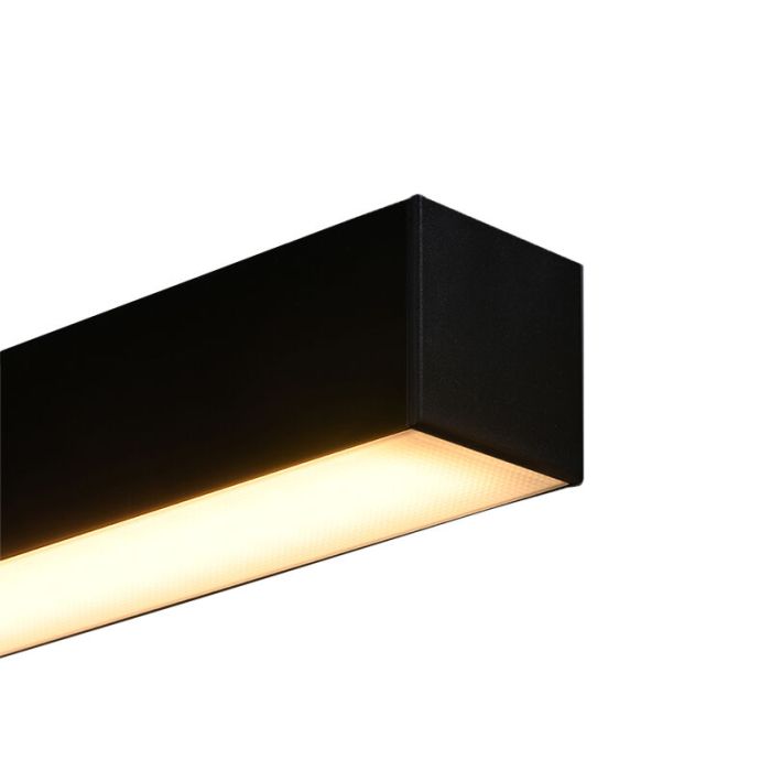 Aluminium Wandleuchte Schwarz, Mascha, 31W, 3000K LED