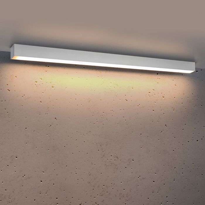Aluminium Deckenleuchte Weiß, Mascha, 38W, 3000K LED