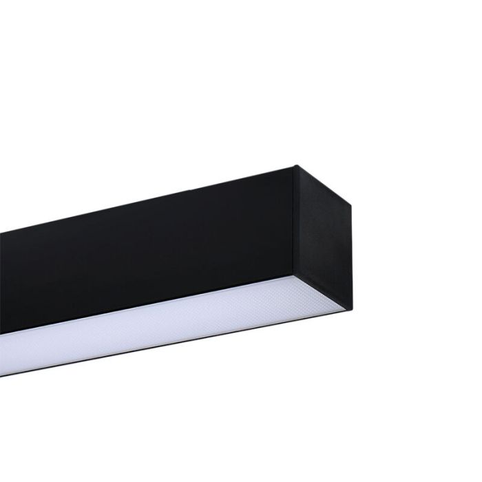 Aluminium Wandleuchte Schwarz, Mascha, 48W, 3000K LED