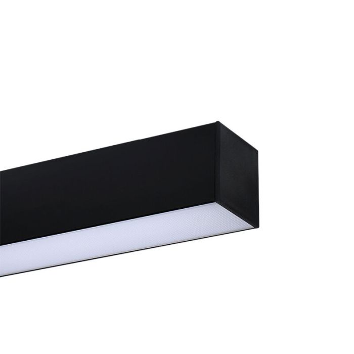 Aluminium Deckenleuchte Schwarz, Mascha, 48W, 3000K LED