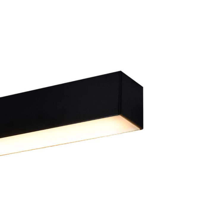 Aluminium Deckenleuchte Schwarz, Mascha, 48W, 3000K LED