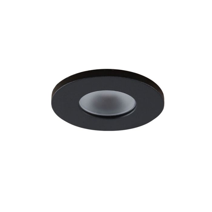 2 schwarze Einbaustrahler Terrassenüberdachung Dico, IP65, inkl. Anschlussset und Fernbedienung