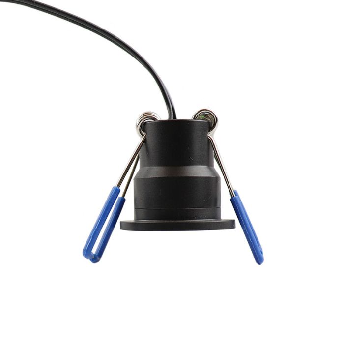 17 schwarze Einbaustrahler Terrassenüberdachung Dico, IP65, inkl. Anschlussset und Fernbedienung